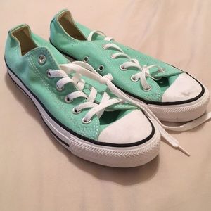 Mint green converse